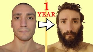 1 Year  Beard Growth Time Lapse 365 Days [upl. by Snevets]