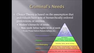 Theories of Criminality Rational Choice Theory [upl. by Atsylak]