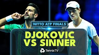 EPIC Novak Djokovic vs Jannik Sinner Match Highlights  Nitto ATP Finals 2023 [upl. by Duncan]