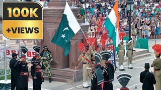 Wagah Border  Wagah Border Parade  IndiaPakistan Border [upl. by Borman]