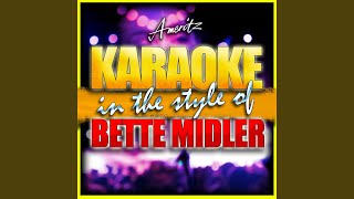 Wind Beneath My Wings In the Style of Bette Midler Instrumental Version [upl. by Salena875]