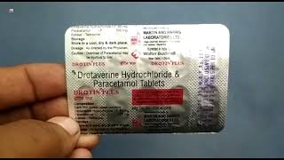 Drotin Plus Tablet  Drotaverine Hydrochloride amp Paracetamol Tablets  Drotin Plus Tablet Uses Dose [upl. by Piggy377]