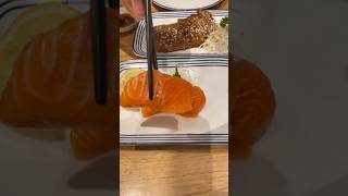 Salmon sashimi 🍣 food salmon sashimi japanesefood [upl. by Efar]