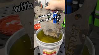 Removing rust from hard to reach areas with Evapo Rust tools rust cleaning [upl. by Nancey]