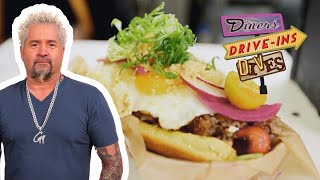 Guy Fieri Comes Back for quotNextLevelquot Filipino Hot Dog  Diners DriveIns and Dives  Food Network [upl. by Grigson]