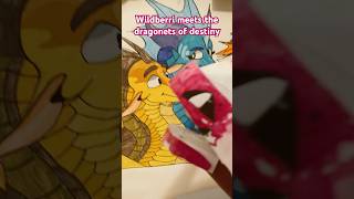 Wildberri meets dragonets of destiny wingsoffire wof dragonpuppets dragonpuppet paperdragon [upl. by Ladd]