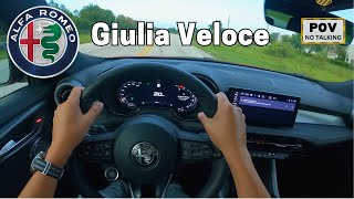 2024 Alfa Romeo Giulia Veloce  POV Test Drive [upl. by Zeiler]