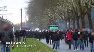 Marsch zum Stadion der Düsseldorfer  Fortuna Düsseldorf vs 1 FC Köln 22122013 23 [upl. by Denice]