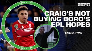 Craig walks off when asked if Middlesbrough will be promoted to Premier League  ESPN FC Extra Time [upl. by Adam]