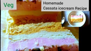 My First Video Cassata Icecream Recipe  How to Make Cassata Ice cream at Home [upl. by Nitneuq171]