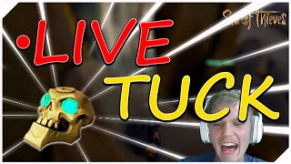 Rarest Tuck On Live Streamer at Shores of Gold For The Skull Sea of Thieves [upl. by Oiramad]