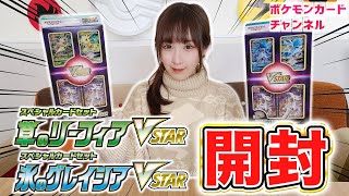 【実物開封】スペシャルカードセット 草のリーフィアVSTAR・氷のグレイシアVSTAR！プレミアムVSTARマーカーの質感も紹介！【ポケカスターバース】 [upl. by Calia621]