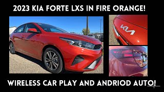 2023 Kia Forte LXS Review Wireless Car Play and Android Auto [upl. by Couture815]