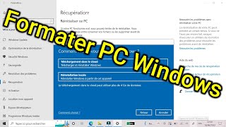 comment formater mon pc Windows 10 [upl. by Llirret]