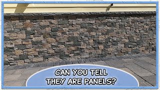 How To Install Stone Veneer Panels DIY [upl. by Iver969]