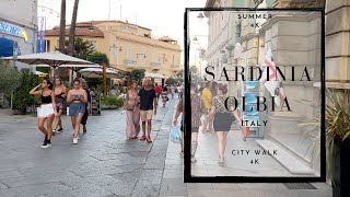 【4K】Sardinia Olbia  ITALY 🇮🇹  4K60fps HDR Walking Tour Travel vlog [upl. by Lenci]