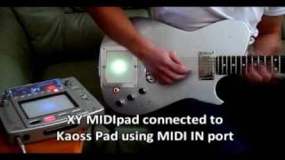 Kaoss Pad guitar XY MIDIpad [upl. by Eimot458]