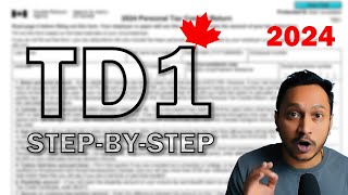 HOW TO Fill a TD1 Form  Canada 2024 [upl. by Adamo960]