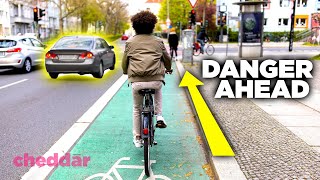 Bike Lanes Have A Deadly Design Flaw  Cheddar Explains [upl. by Atnek]