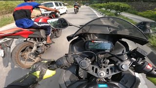 Chapri Fz rider wants to race with my R15v3😡 [upl. by Aznaed558]