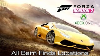 Forza Horizon 2 XOne  All Barn Finds Locations Storage Hunter Achievement Guide [upl. by Fennie]