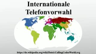 Internationale Telefonvorwahl [upl. by Hana]