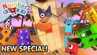 The Treasure Of Hexagon Island  Numberblocks Full Episode  123  Numbers Cartoon For Kids [upl. by Ainesy]