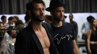 Giorgio Armani  2019 SpringSummer Menswear Fashion Show Backstage [upl. by Rehportsirhc]