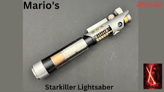 Marios Warsabers quotStarkillerquot v4 Galen Marek Neopixel Lightsaber with Proffie [upl. by Lugar]