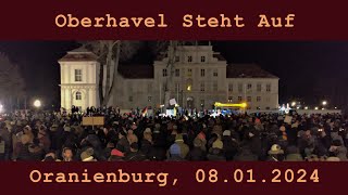 Demo am 08012024 in Oranienburg Oberhavel Steht Auf [upl. by Ttirrem]