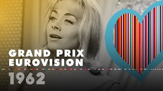 GRAND PRIX EUROVISION 1962 Full show [upl. by Neyu342]