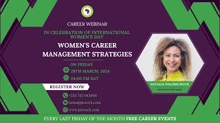 Womens Career Management Strategies [upl. by Liberati]