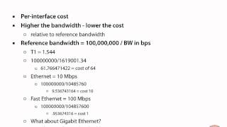 OSPF Metric [upl. by Nauqaj]