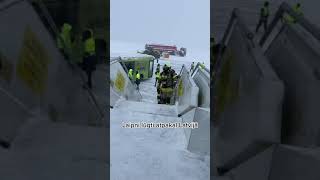 Incident Baltic BCS3 at Riga on Dec 3rd 2021 runway excursion while vacating the runway [upl. by Wandy]