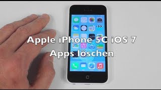 iPhone 5 5C 5S iOS 7 Anleitung Apps löschen [upl. by Cariotta]