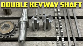 Machining Stub Shaft From Scrap  Machinery Mover [upl. by Allekram]