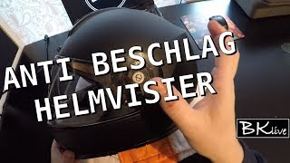 Anti beschlag Visier Schuberth einsetzen  Motorradhelm pinlock Scheibe anti fog Helm Visier [upl. by Willdon]