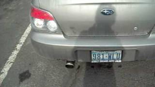 06 WRX muffler delete [upl. by Attelrak297]