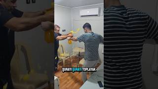 Evin her yeri kola oldu tepkisi çok komik oldu funny komedi komikvideolar trending viralvideo [upl. by Anana]