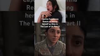 Cascina Caradonna Reacts to herself in The Last of Us Part II TheLastofUsPart2 reaction shorts [upl. by Aneema]