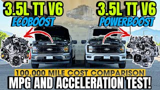 2024 Ford F150 EcoBoost VS PowerBoost MPG amp 060 Comparison You Wont Believe How Close It Was [upl. by Okiram]