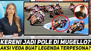 KEMBALI JADI POLE DI MUGELLO AKSI HEROIK VEDA EGA DISANJUNG SETINGGI LANGIT SANG LEGENDA DUNIA [upl. by Werdn170]