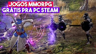 10 JOGOS DE MMORPG GRÁTIS DA STEAM 2021 [upl. by Akaya]