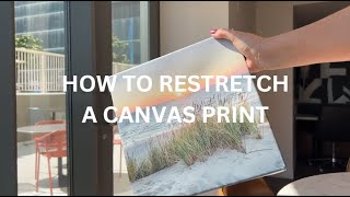 How to Restretch an iCanvas Print  iCanvas Stretcher Keys [upl. by Blank]