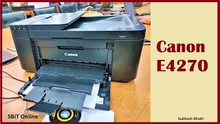 Canon E4270 Color Printer Unboxing and Installation  PIXMA E4270 Canon India  sbitOnline [upl. by Aerdnahs]