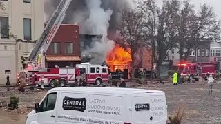 Popular Carnegie restaurant Rileys Pour House engulfed in flames [upl. by Threlkeld]