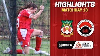 HIGHLIGHTS  Wrexham AFC vs Pontypridd United [upl. by Leinnad]