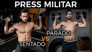 Press Militar con Mancuernas  Sentado VS Parado [upl. by Hazard]