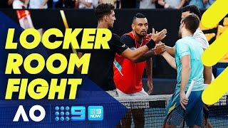 Kyrgios involved in FIGHT after Australian Open win  Wide World of Sports [upl. by Fechter]