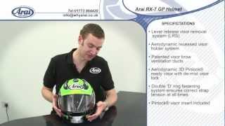 Arai RX7 GP Helmet Specification [upl. by Halonna]